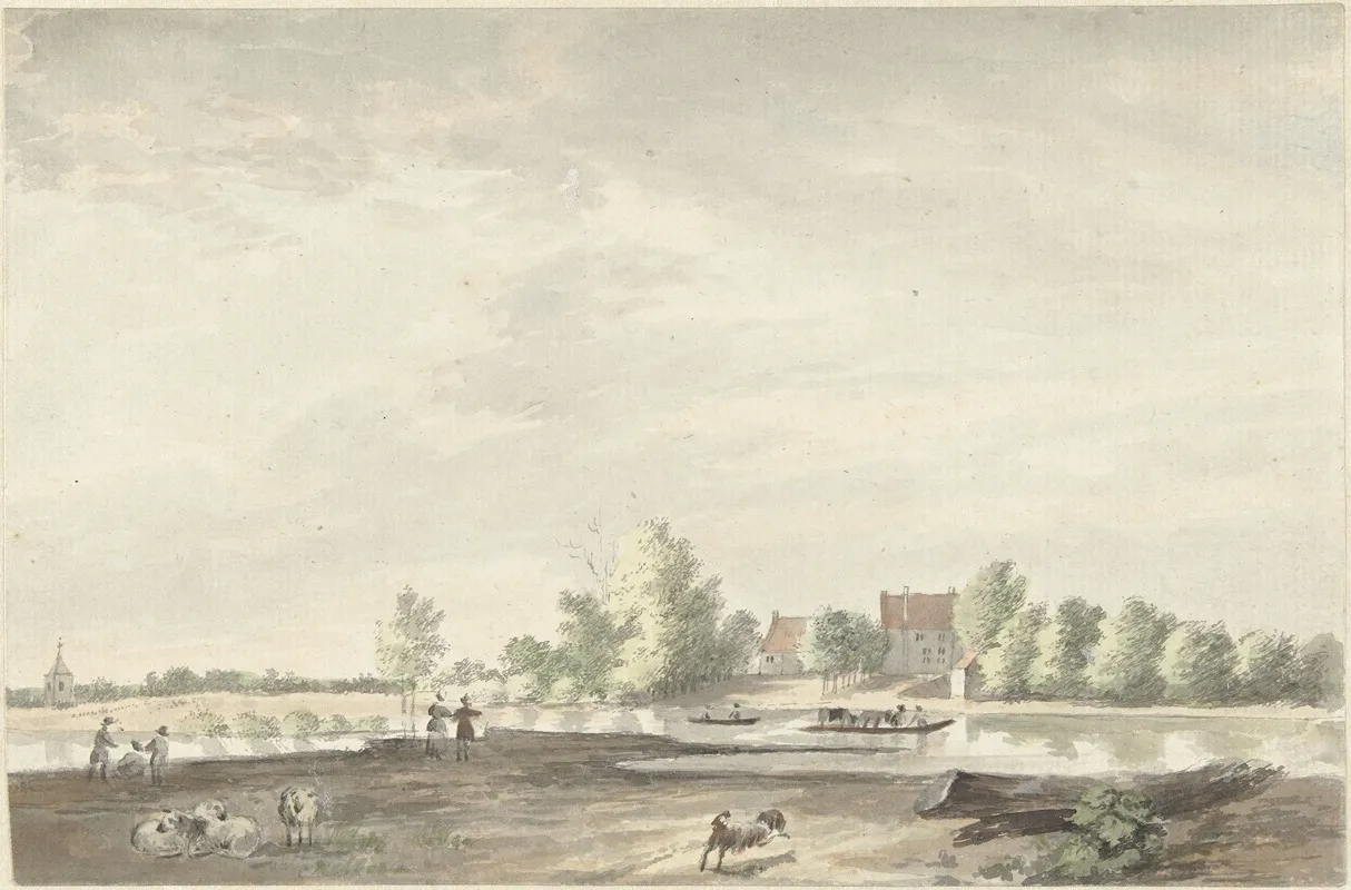 Het Veerhuis Aan De Lek Bij Schoonhoven