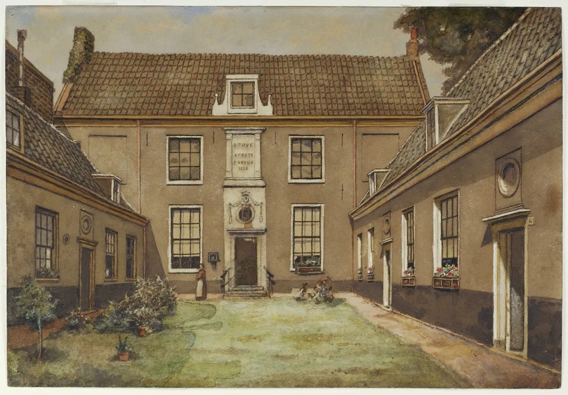 Het Vrouwe En Antoniegasthuis Aan Het Klein Heiligland 64 Te Haarlem