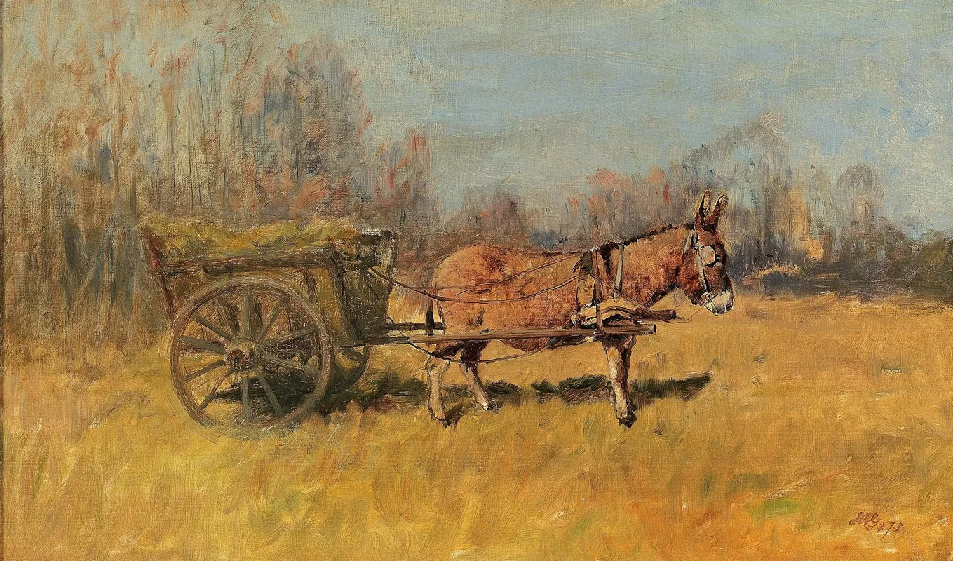 Heuwagen Wall Art by Géza Mészöly - High-Resolution Digital Print