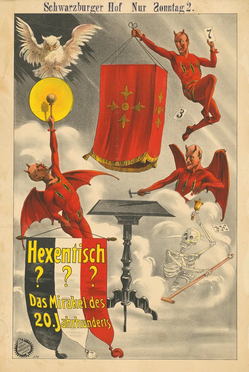 Hexentisch Wall Art by Adolf Friedländer Lith. - High-Resolution Digital Print