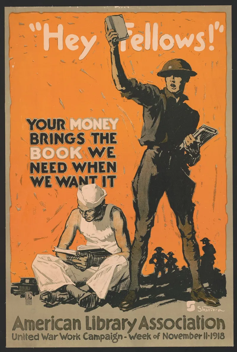 Hey Fellows Your Money Brings The Book We Need When We Want It Wall Art by John Sheridan - High-Resolution Digital Print