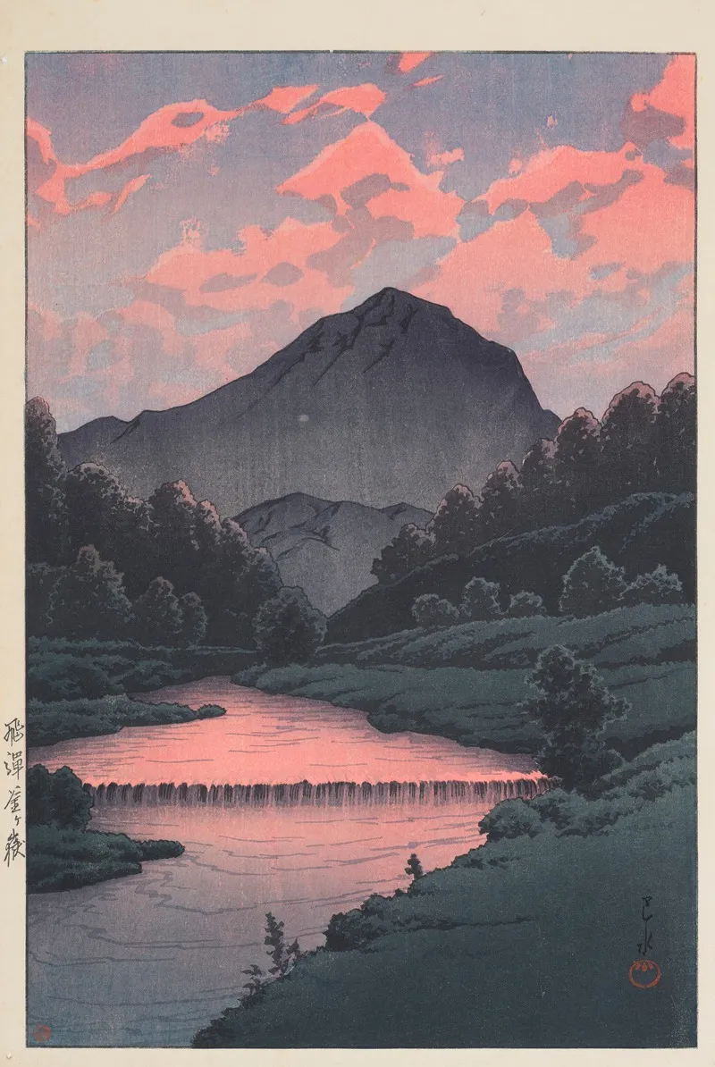 Hida Kamagadake Mount Kamaga Hida Wall Art by Kawase Hasui - High-Resolution Digital Print