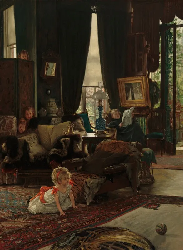 Hide And Seek 5 Wall Art by James Tissot - High-Resolution Digital Print