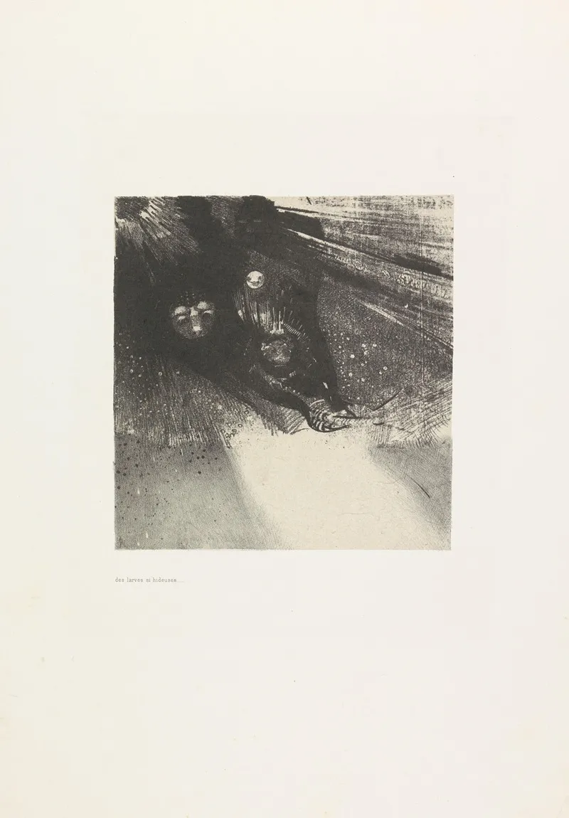 Hideous Larvae 2 Wall Art by Odilon Redon - High-Resolution Digital Print