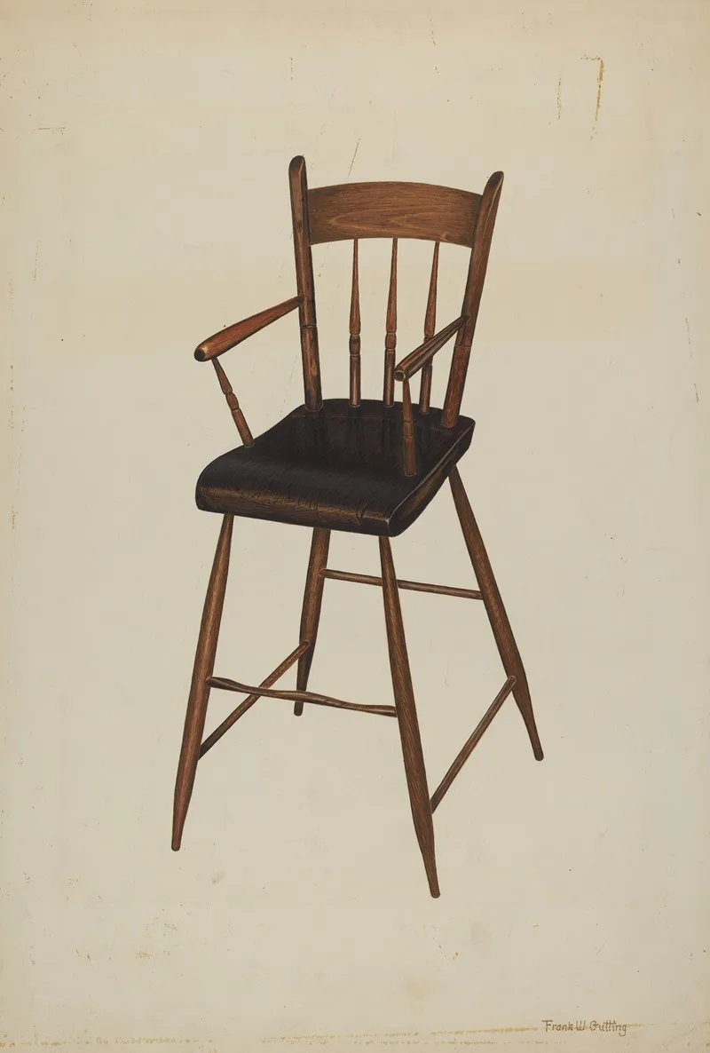 High Chair For Infants Wall Art by Frank Gutting - High-Resolution Digital Print