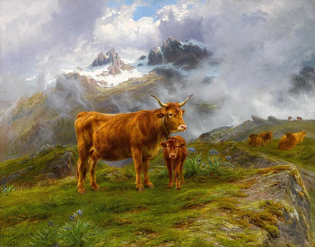 Highland Cattle Wall Art by Rosa Bonheur - High-Resolution Digital Print
