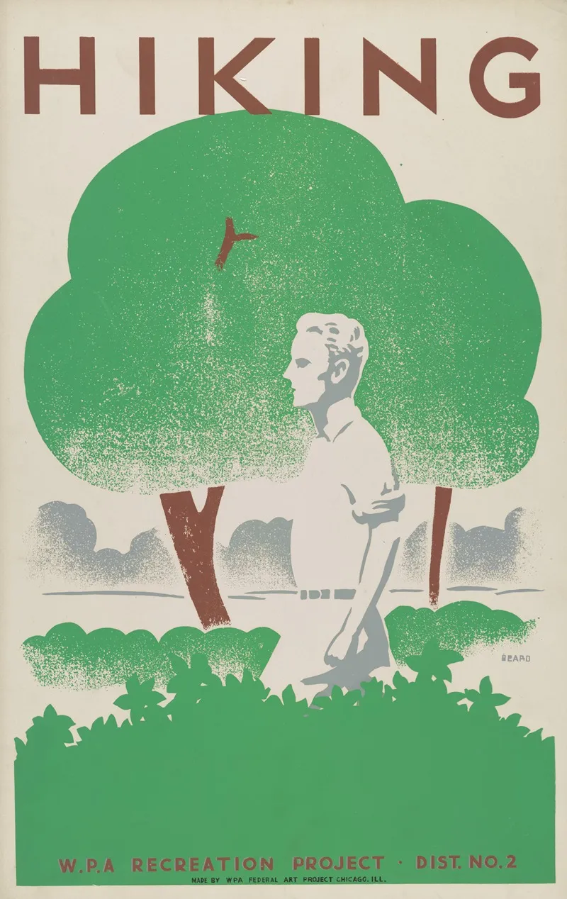 Hiking 3 Wall Art by Beard - High-Resolution Digital Print