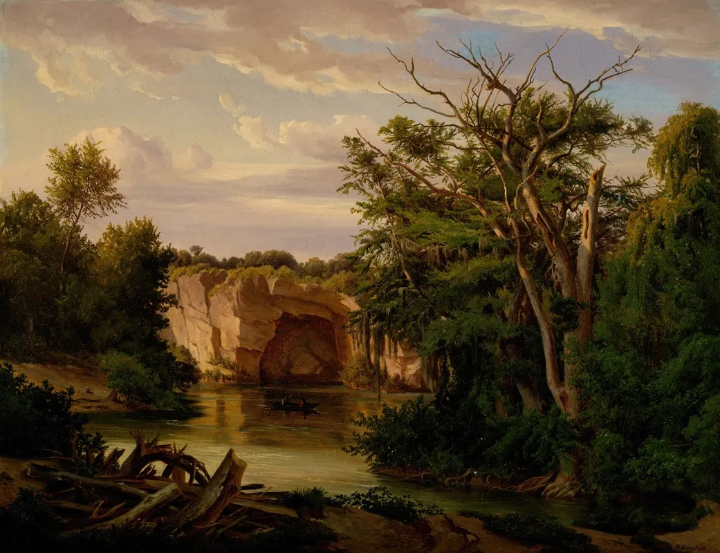 Hill Country Landscape Wall Art by Hermann Lungkwitz - High-Resolution Digital Print