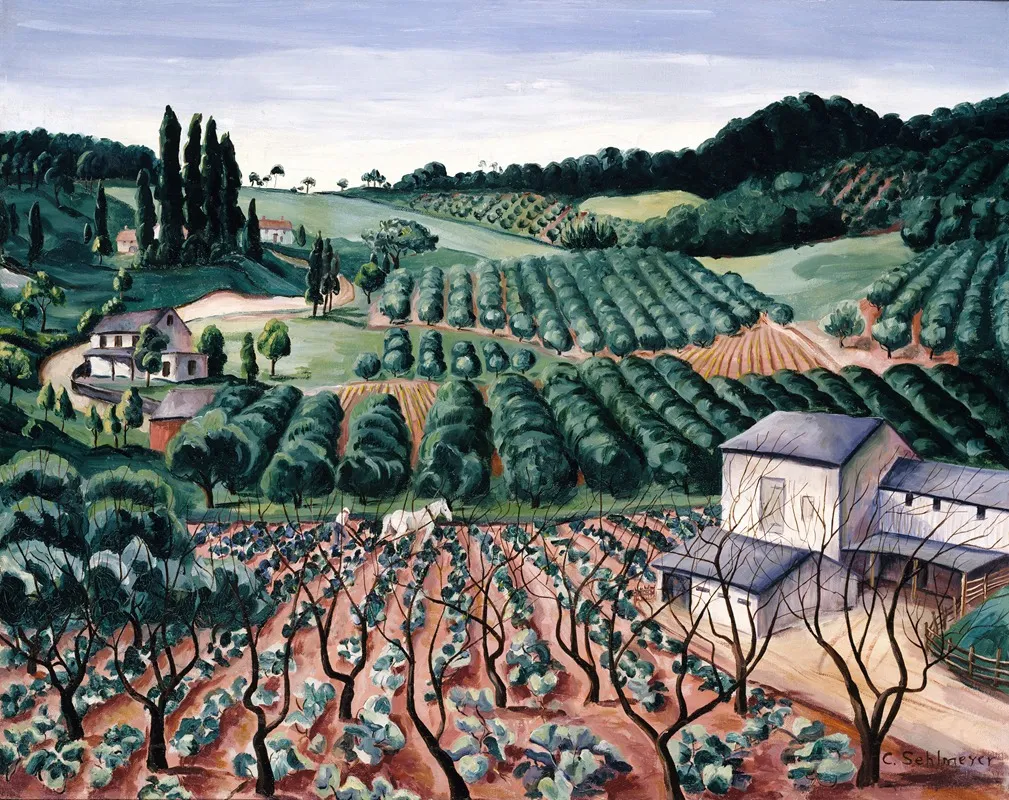 Hill Orchards Wall Art by Caroline Sehlmeyer - High-Resolution Digital Print