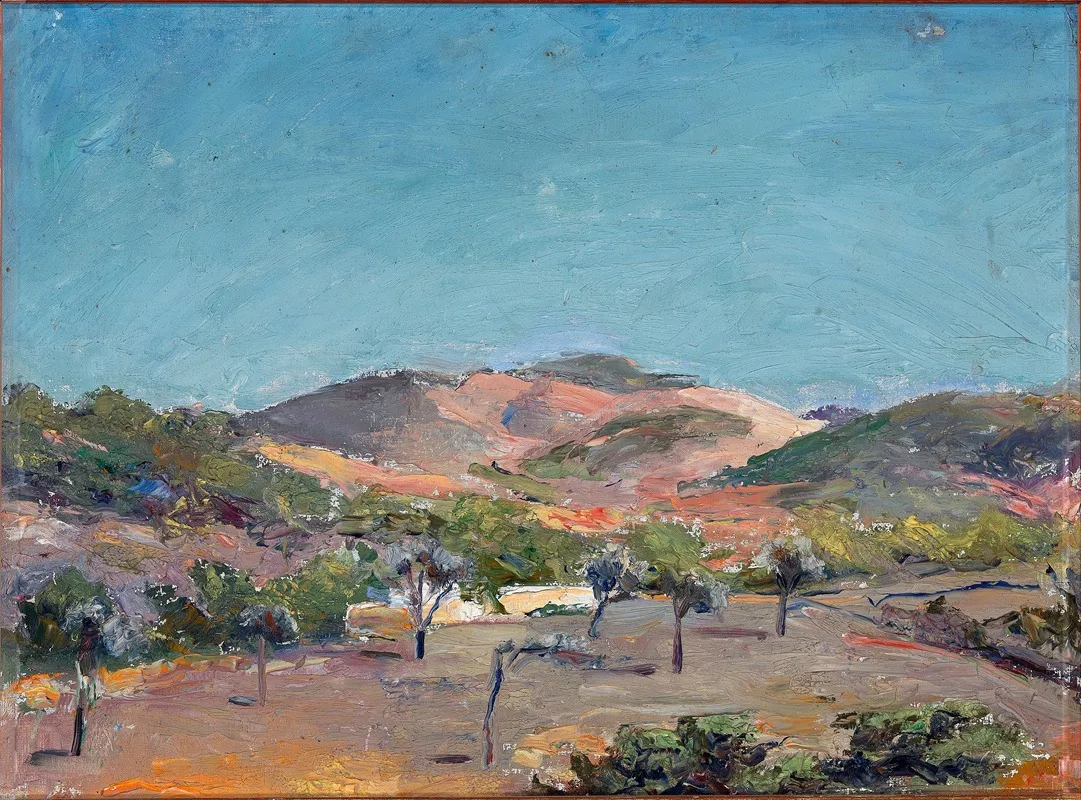 Hill With Trees Wall Art by Eleanor Harris - High-Resolution Digital Print