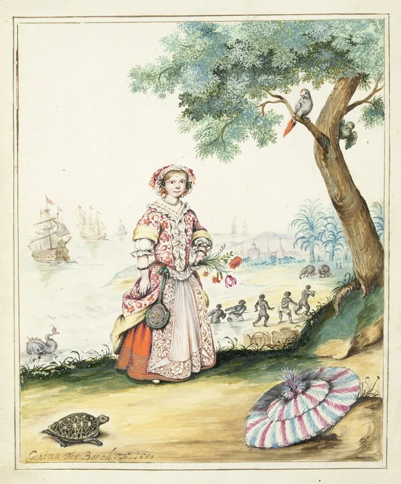Hillegonda Louise Schellinger In Curacao Wall Art by Gesina ter Borch - High-Resolution Digital Print