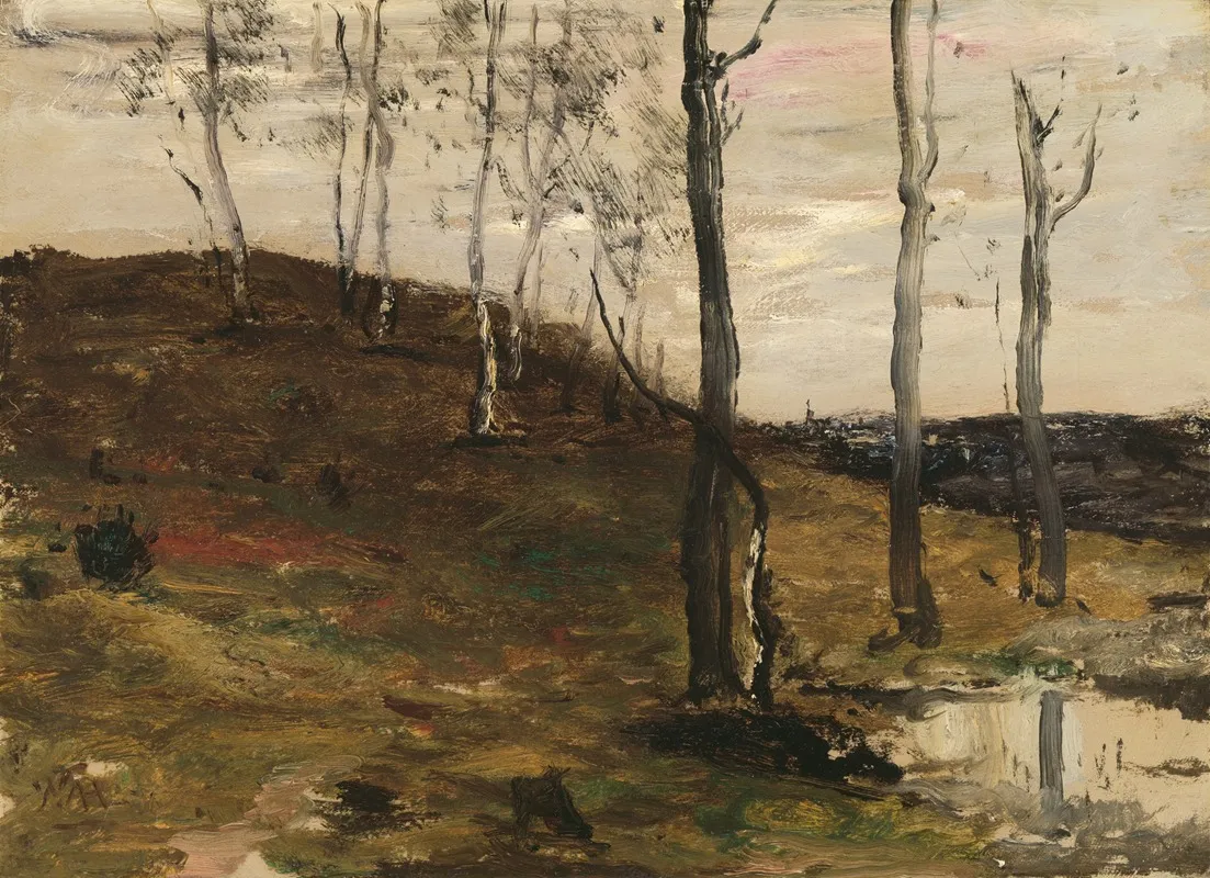 Hillside With Trees
