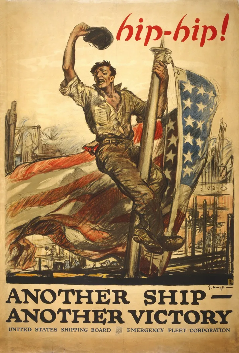 Hip Hip Another Ship Another Victory United States Shipping Board Emergency Fleet Corporation