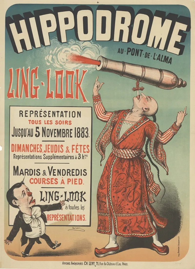 Hippodrome Au Pont De Lalma Ling Look Repesentation Tous Les Soirs Jusquau 5 Novenbre 1883
