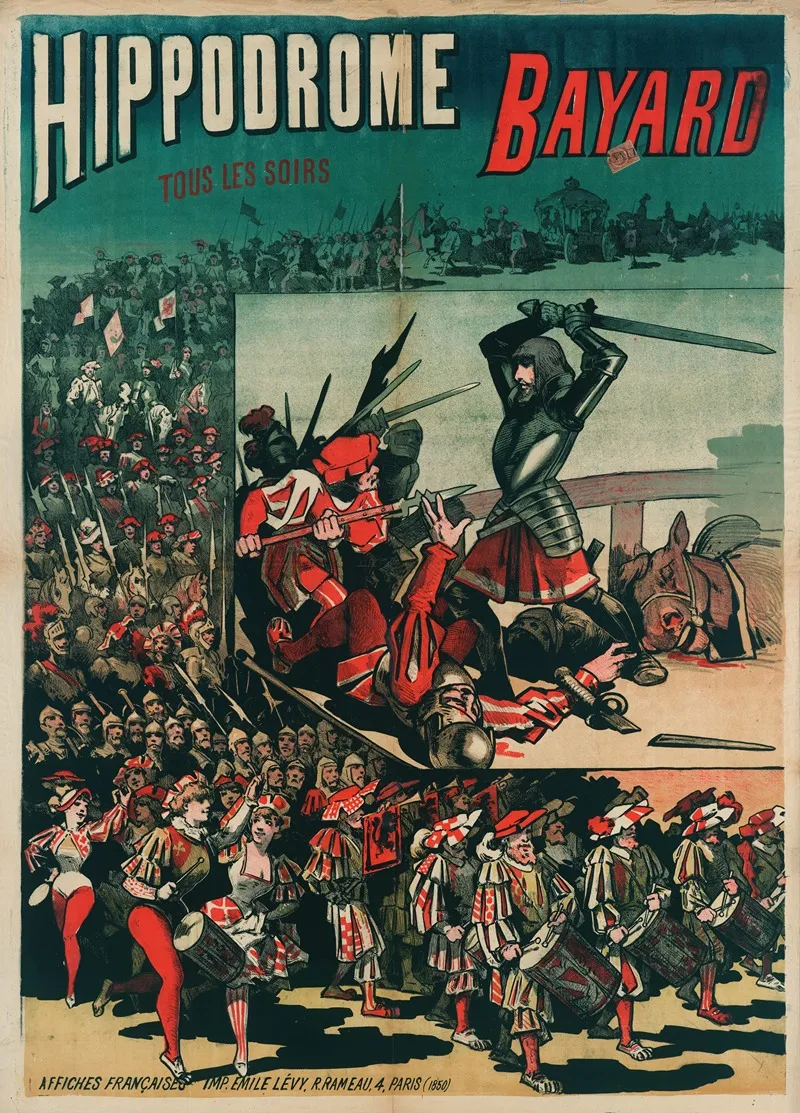 Hippodrome Bayard Tous Les Soirs Wall Art by Imp. Emile Lévy - High-Resolution Digital Print