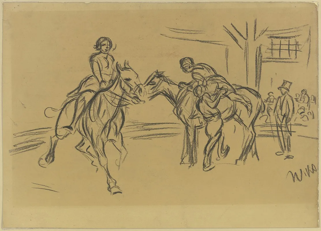 Hippodrome In Mannheim Wall Art by Wilhelm Kalb - High-Resolution Digital Print