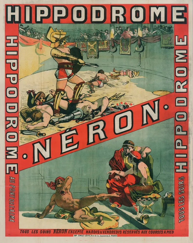 Hippodrome Neron 2 Wall Art by Imp. Emile Lévy - High-Resolution Digital Print