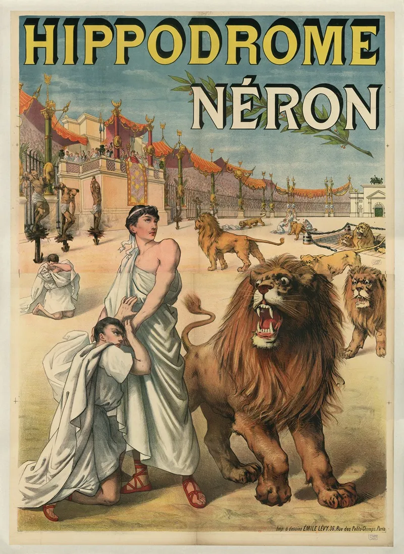 Hippodrome Neron Wall Art by Imp. Emile Lévy - High-Resolution Digital Print