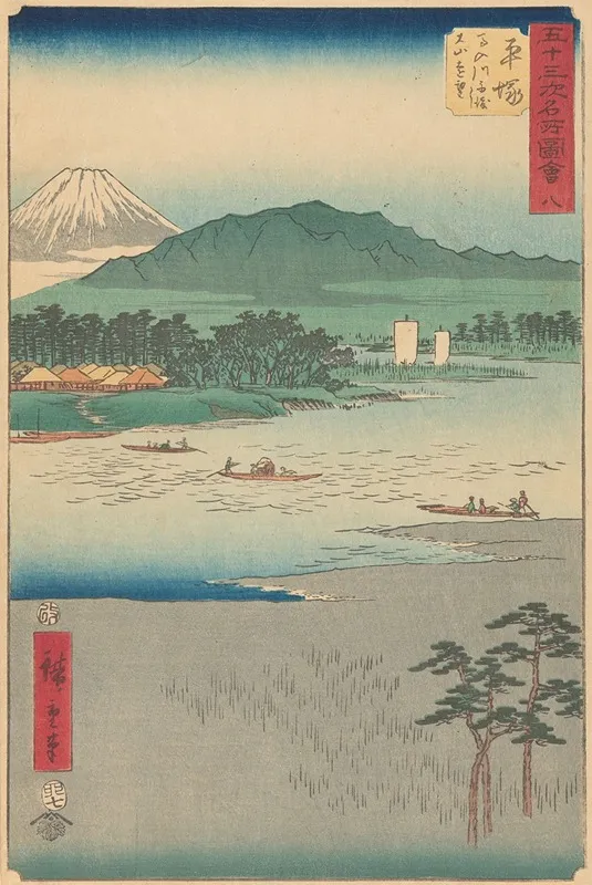 Hiratsuka Wall Art by Utagawa Hiroshige - High-Resolution Digital Print