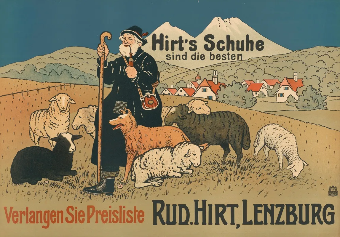 Hirt Lenzburg Hirts Schuhe Sind Die Besten Wall Art by Orell Füssli AG - High-Resolution Digital Print
