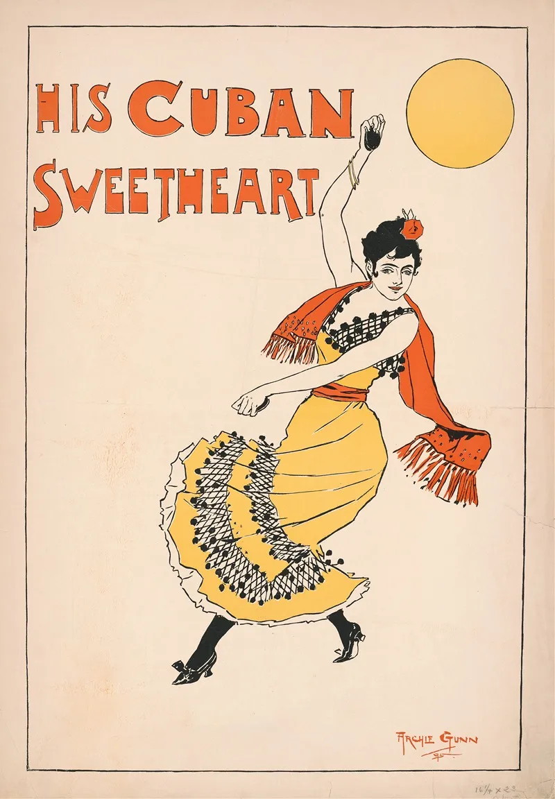 His Cuban Sweetheart Wall Art by Archie Gunn - High-Resolution Digital Print