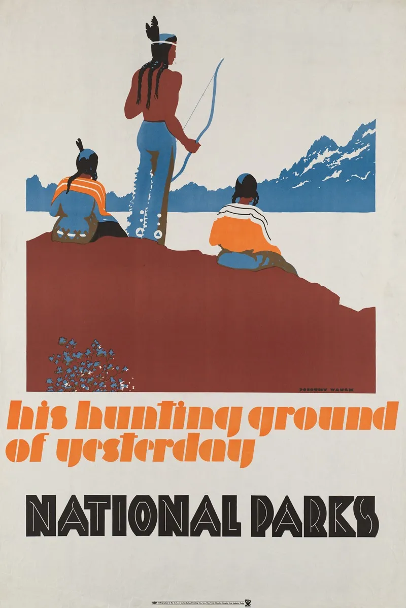His Hunting Ground Of Yesterday National Parks 2 Wall Art by Dorothy Waugh - High-Resolution Digital Print