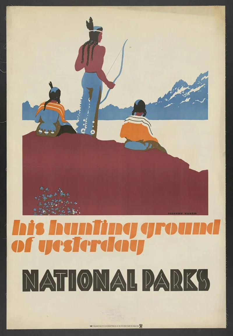 His Hunting Ground Of Yesterday National Parks Wall Art by Dorothy Waugh - High-Resolution Digital Print