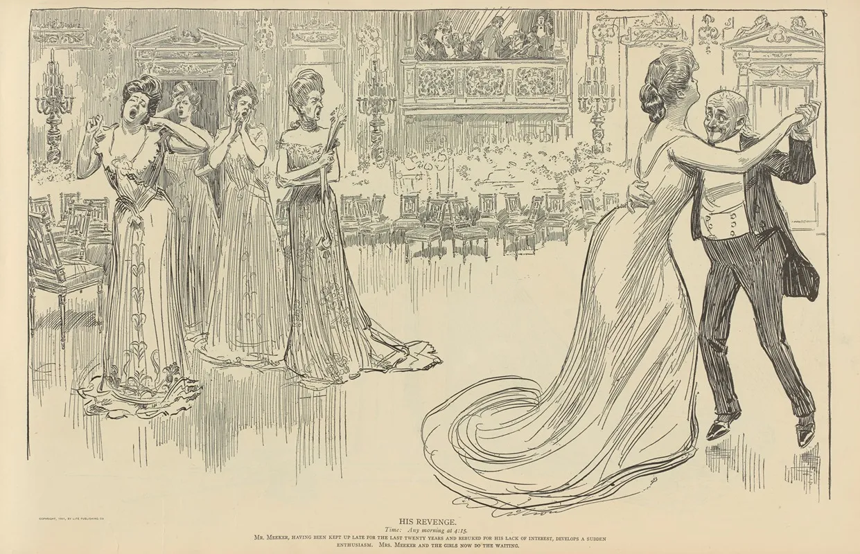 His Revenge Wall Art by Charles Dana Gibson - High-Resolution Digital Print