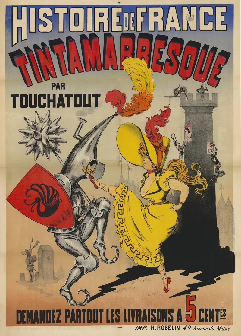 Histoire De France Tintamaresque Par Touchatout Wall Art by Imp. H. Robelin - High-Resolution Digital Print