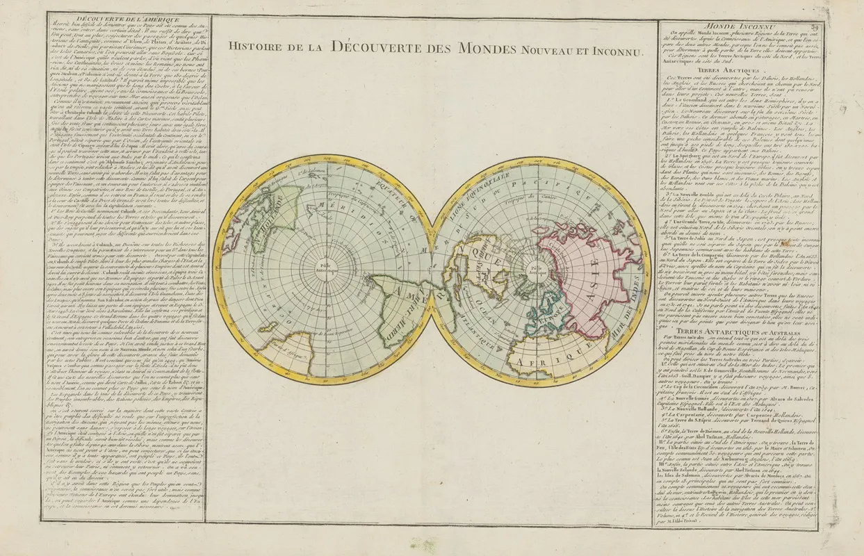 Histoire De La Decouverte Des Mondes Nouveau Et Inconnu Wall Art by Claude Buy de Mornas - High-Resolution Digital Print