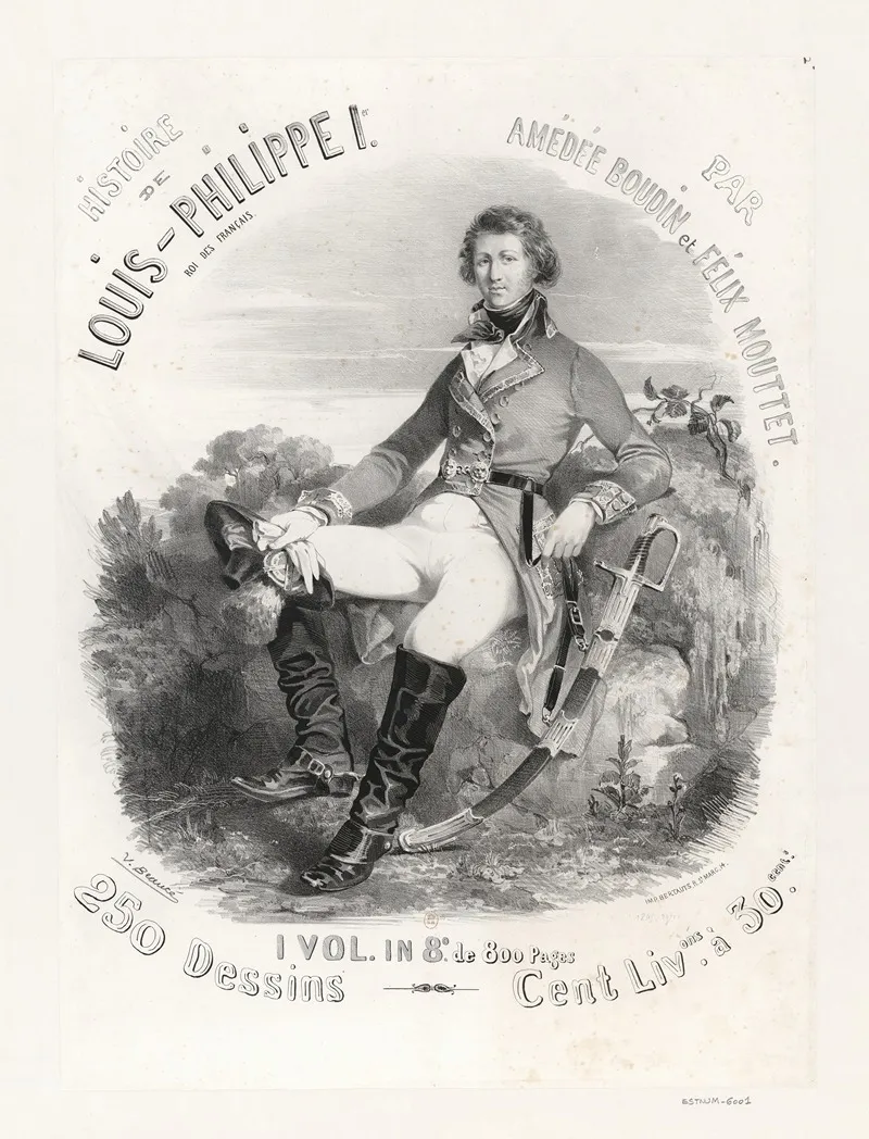 Histoire De Louis Philippe 1er Roi Des Francais Par Amedee Boudin Et Felix Mouttet Wall Art by Vivant Beaucé - High-Resolution Digital Print