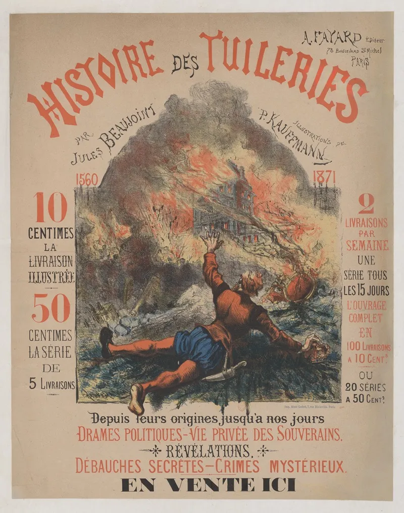 Histoire Des Tuileries Wall Art by Paul-Adolphe Kauffmann - High-Resolution Digital Print