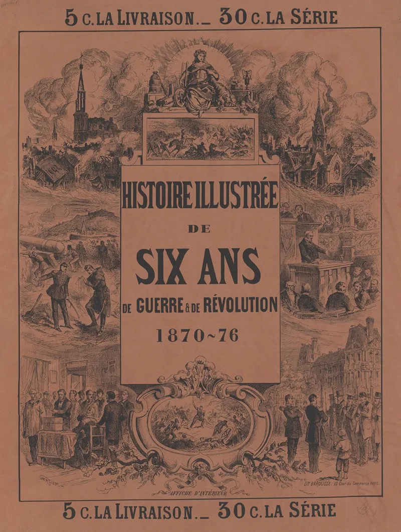 Histoire Illustree De Six Ans De Guerre De Revolution 1870 76 Wall Art by J. Gerlier - High-Resolution Digital Print
