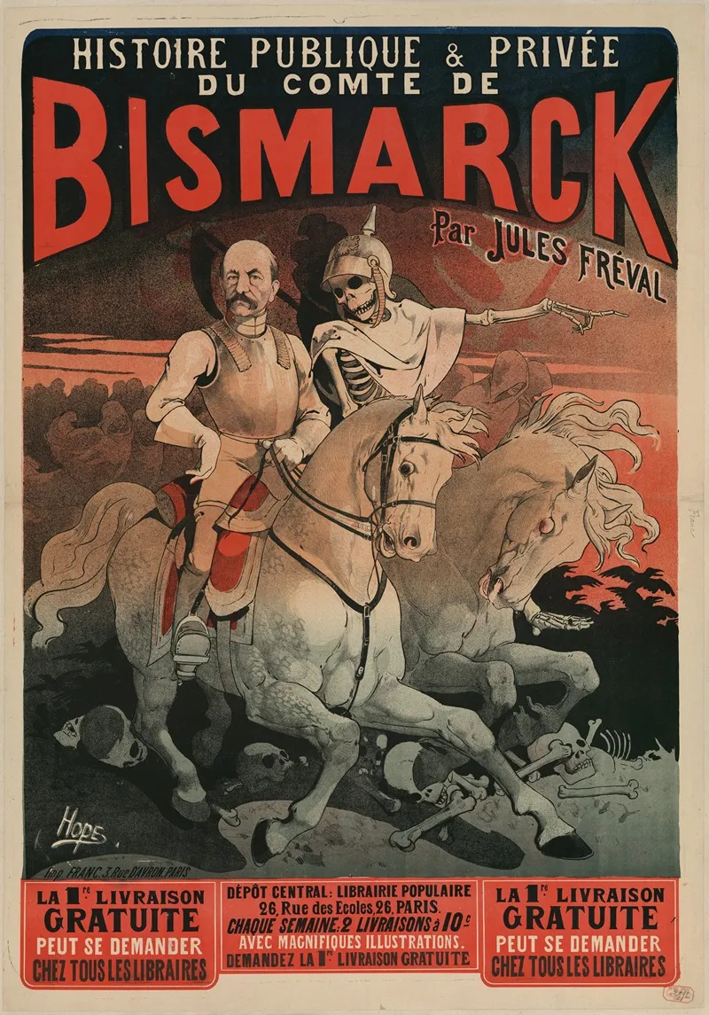 Histoire Publique Et Privee Du Comte De Bismarck Par Jules Freval Wall Art by Léon Choubrac - High-Resolution Digital Print