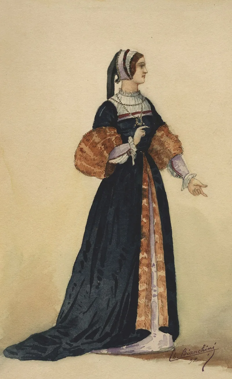 Historical Costumes Pl 16 Wall Art by Charles Bianchini - High-Resolution Digital Print