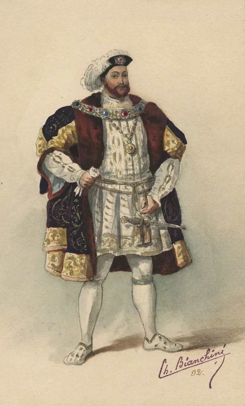Historical Costumes Pl 50 Wall Art by Charles Bianchini - High-Resolution Digital Print