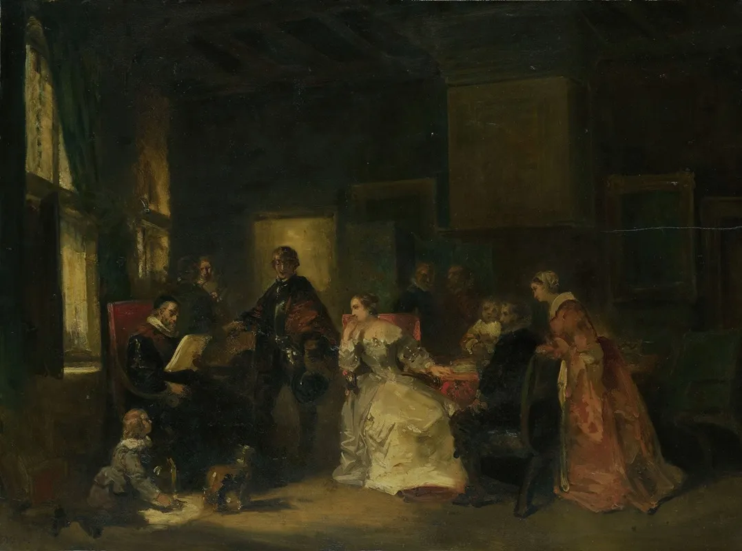 Historical Scene With William The Silent Wall Art by Nicolaas Pieneman - High-Resolution Digital Print
