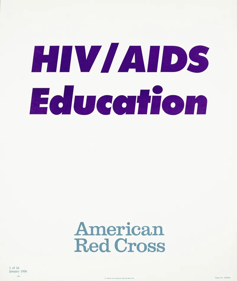 Hiv Aids Education Wall Art by American Red Cross - High-Resolution Digital Print