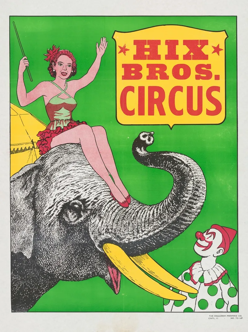 Hix Bros Circus Wall Art by The Enquiring Printing Co. - High-Resolution Digital Print