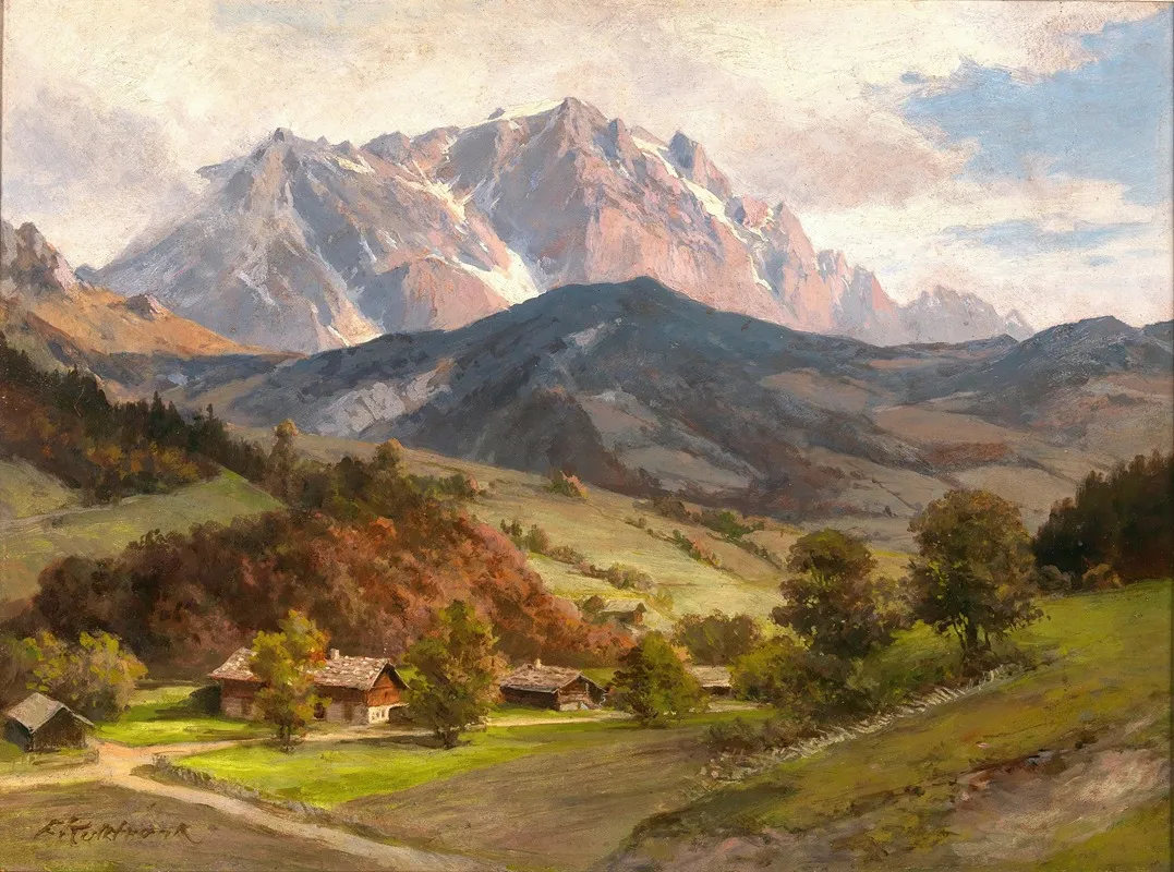 Hochkonig Vom Almdorf Aus Wall Art by Franz Kulstrunk - High-Resolution Digital Print