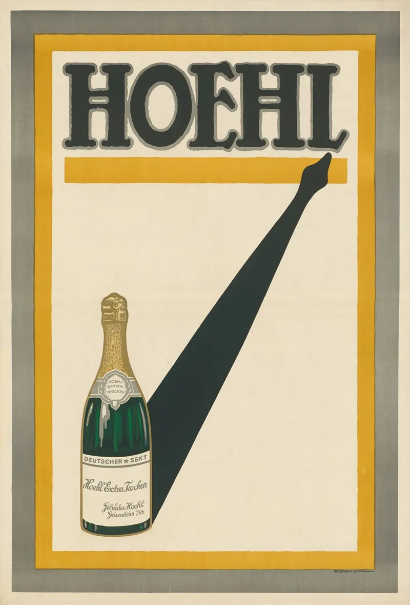 Hoehl Deutscher Sekt Gebruder Hoehl Geisenheim Am Rhein 2 Wall Art by Hollerbaum & Schmidt - High-Resolution Digital Print