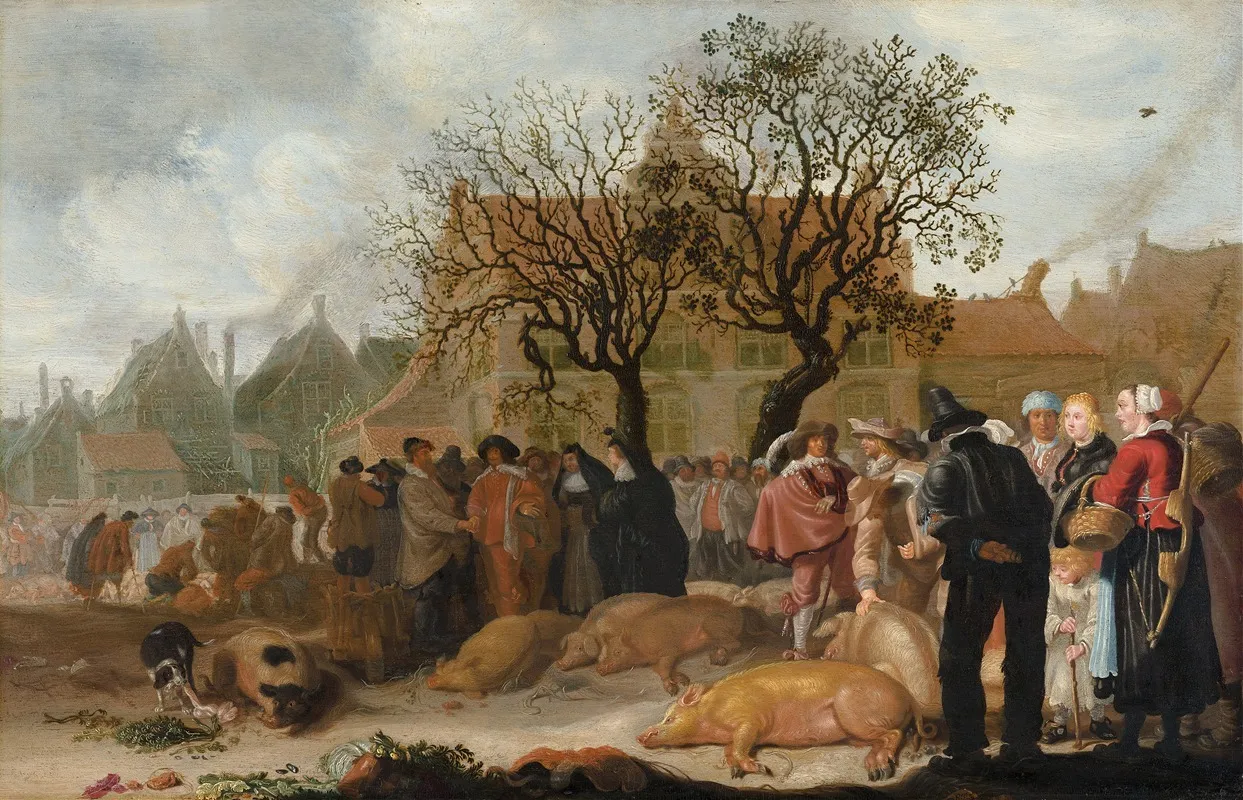Hog Market Wall Art by Sybrand van Beest - High-Resolution Digital Print