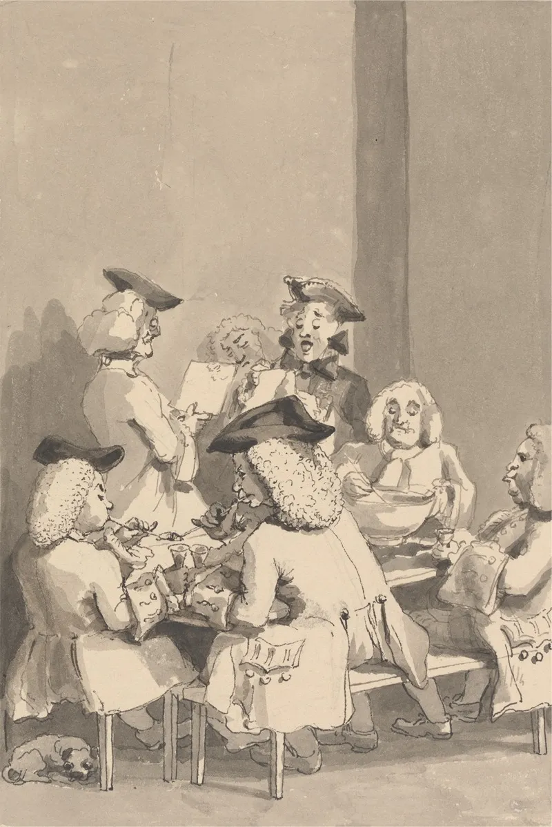 Hogarth At Old Slaughters Hobbing With Highmore The Painter