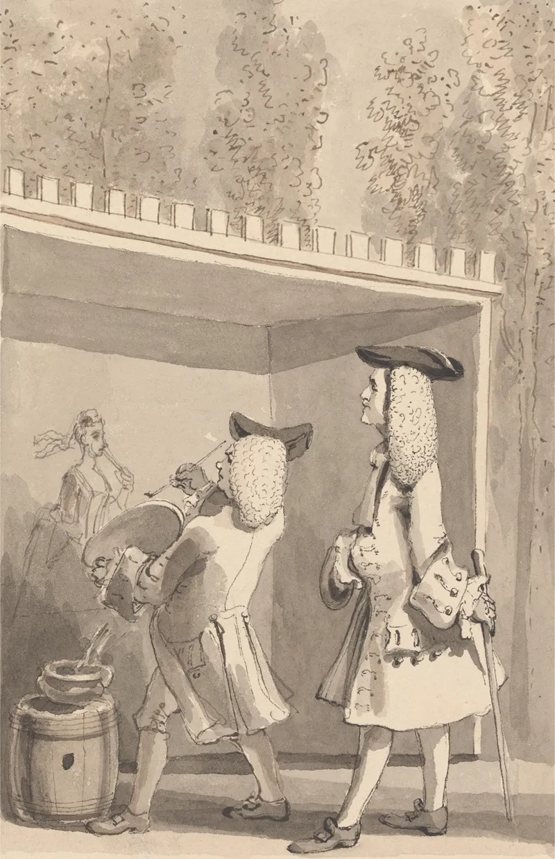 Hogarth Painting In Vauxhall Gardens In The Presence Of Jonathan Tyers