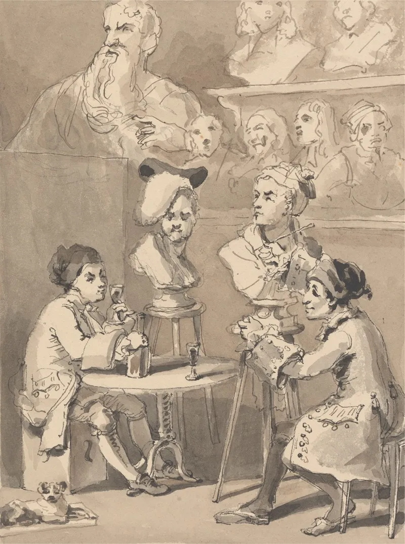 Hogarth Sitting To Roubiliac For His Bust