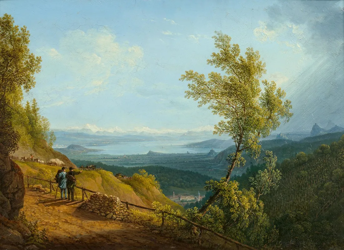 Hohenweg Mit Blick Auf Den Bodensee Wall Art by Joseph Moosbrugger - High-Resolution Digital Print