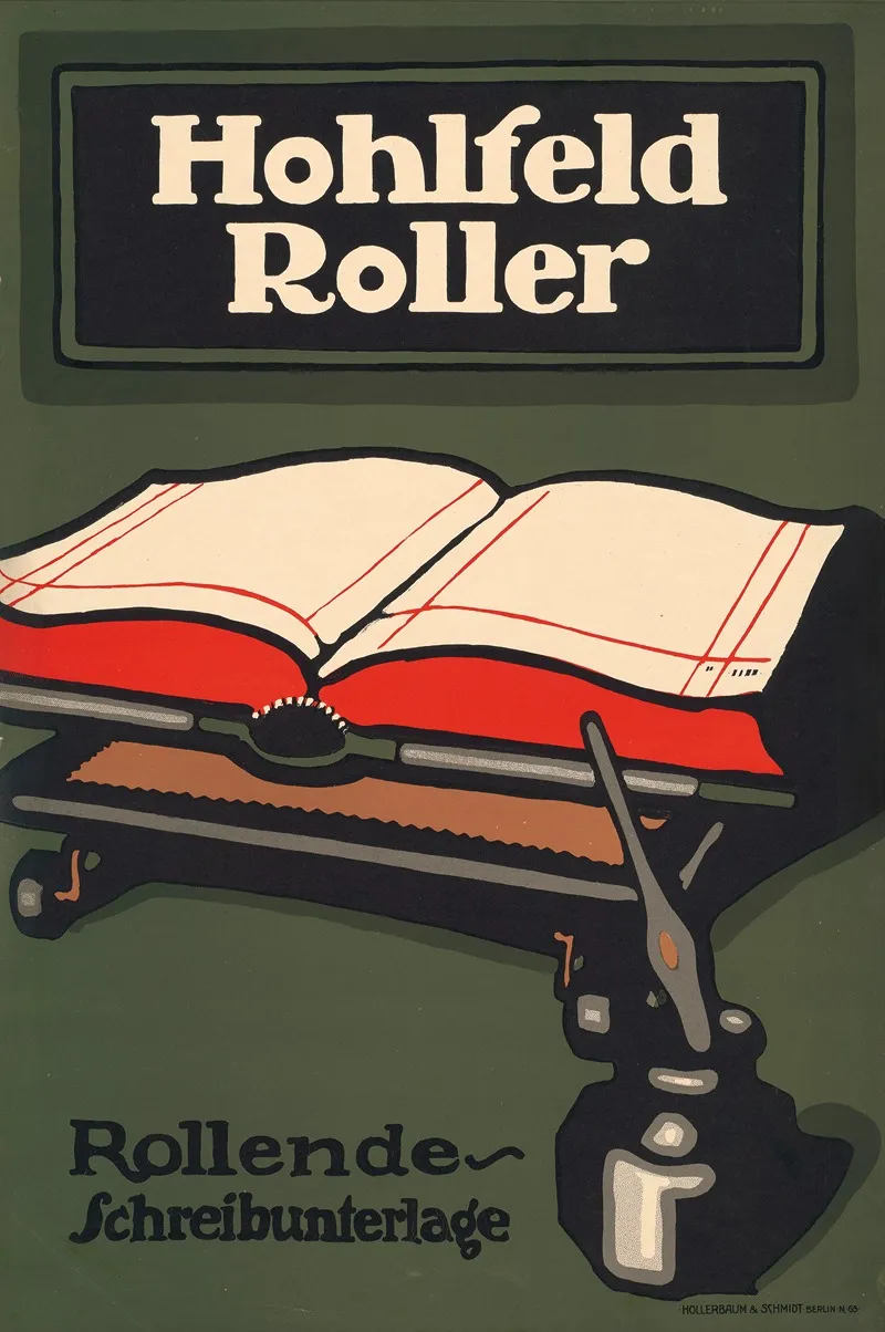 Hohlfeld Roller Rollende Schreibunterlage Wall Art by Hollerbaum &amp; Schmidt - High-Resolution Digital Print