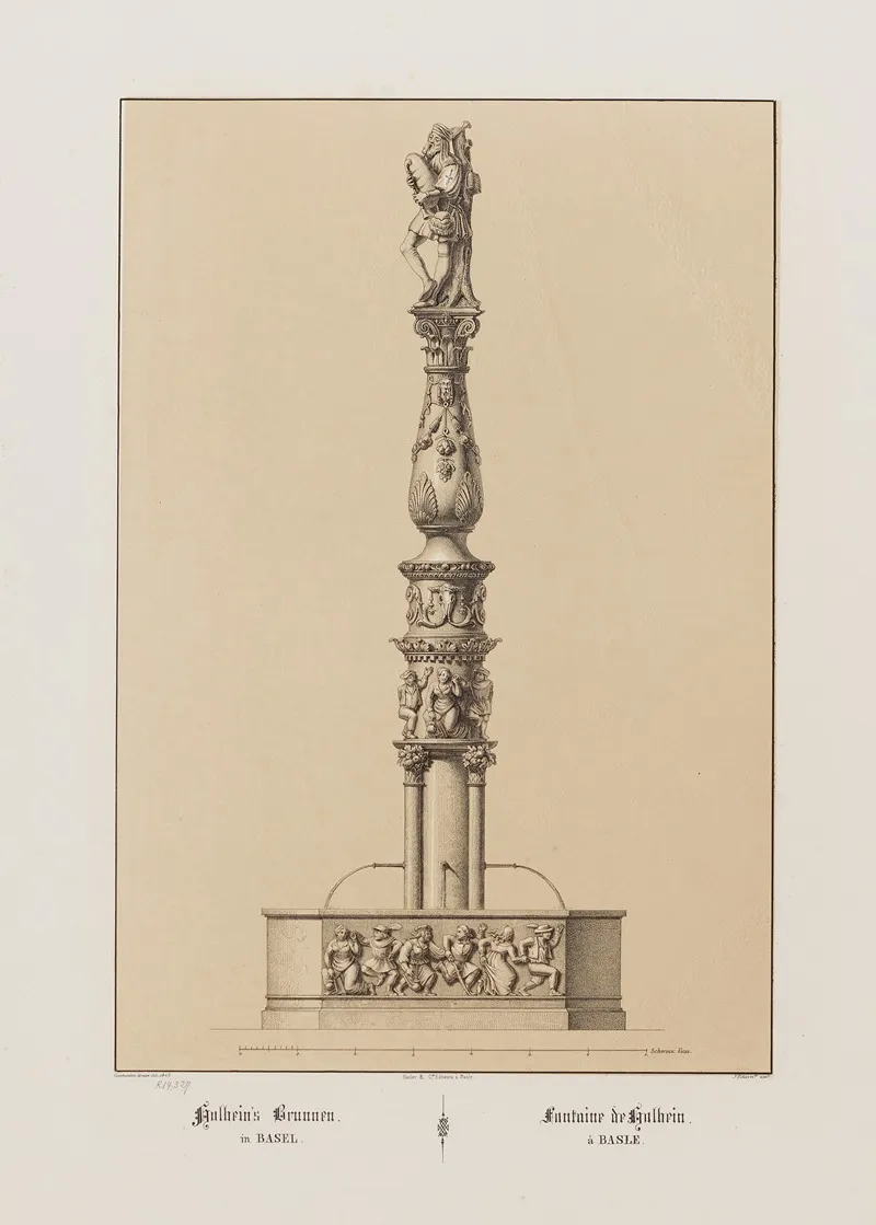 Holbeins Brunnen In Basel Wall Art by Constantin Guise - High-Resolution Digital Print