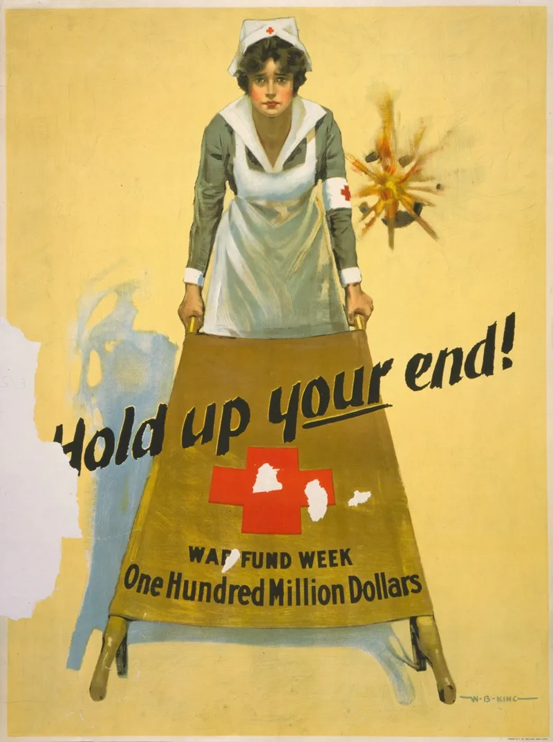 Hold Up Your End War Fund Week One Hundred Million Dollars Wall Art by W.B. King - High-Resolution Digital Print