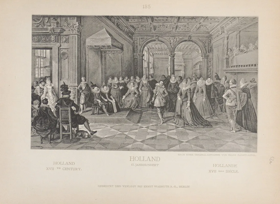 Holland Xviith Century Wall Art by Adolf Rosenberg - High-Resolution Digital Print